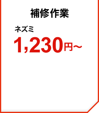 補修作業 ネズミ1,230円～